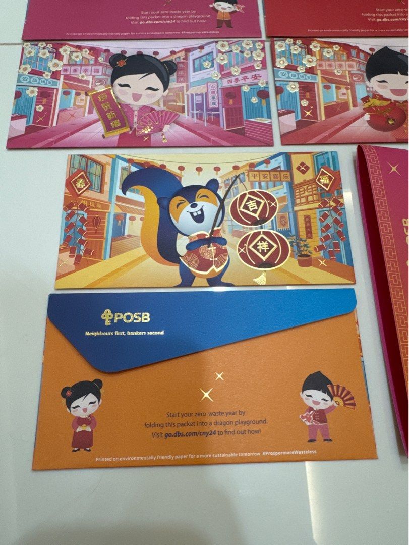DBS/POSB 2024 Red packets, Hobbies & Toys, Stationery & Craft, Art ...