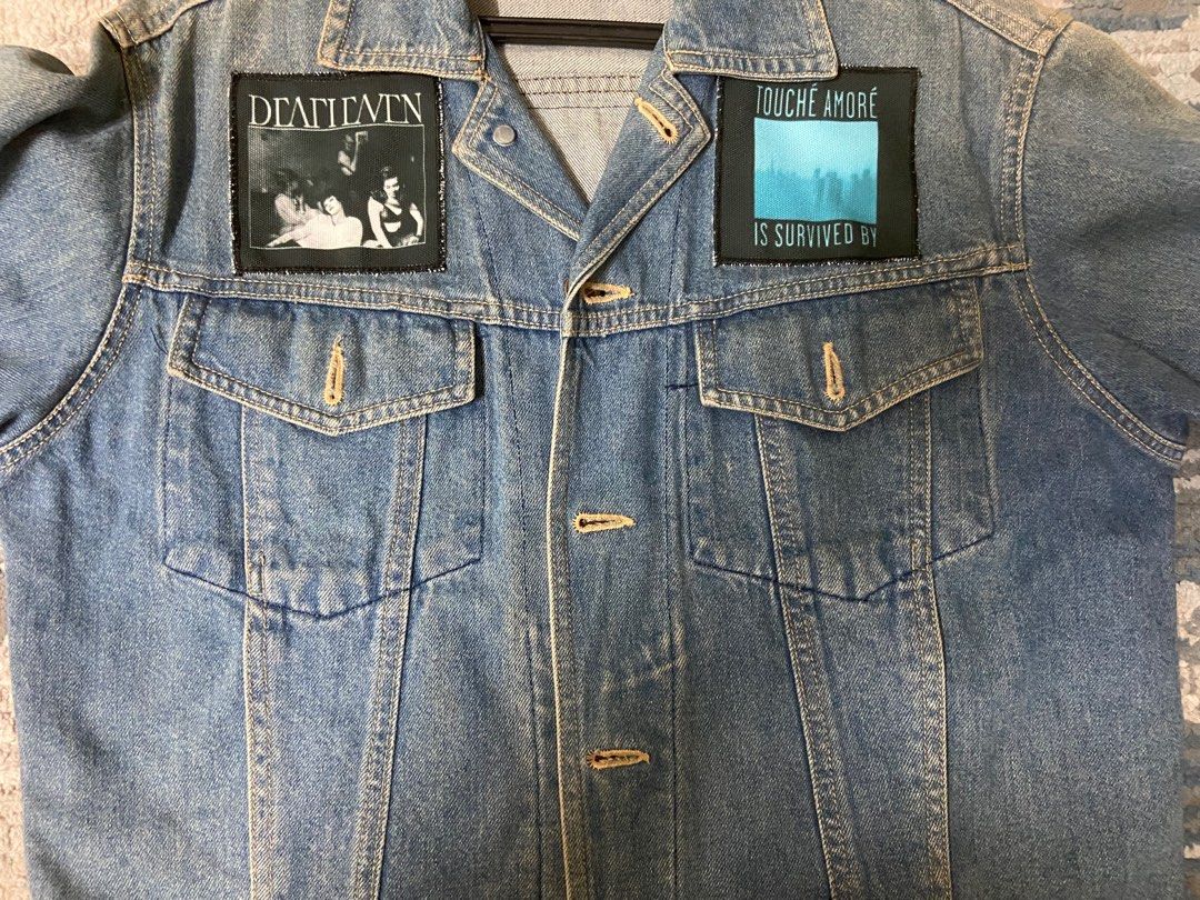 Jean jacket 2024 back patches