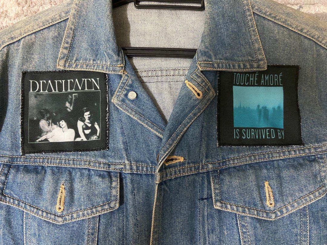 Jean jacket 2024 back patches