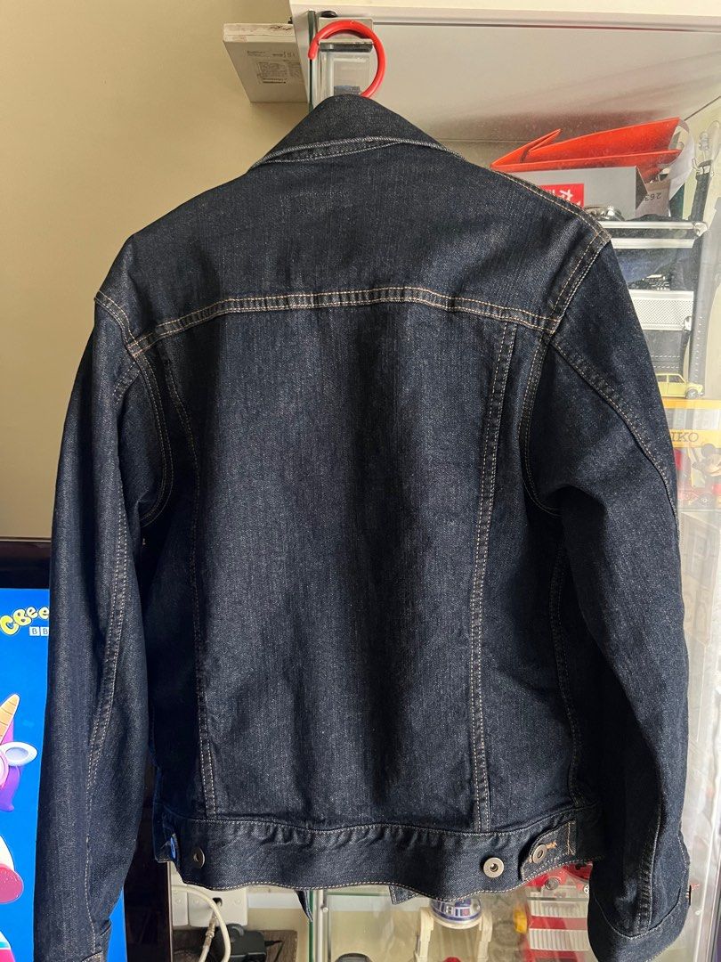 Denime jacket jaket jeans uniqlo size s