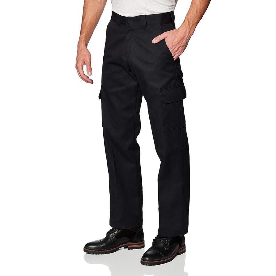 Dickies Cargo Pants in Black Relaxed Fit Men s Fashion Bottoms
