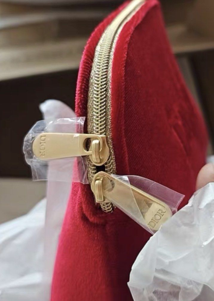 Dior Beauty CNY Red Cosmetic Makeup Pouch