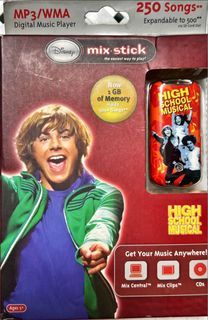 Disney high school musical mp3 mix stick bnew in box
