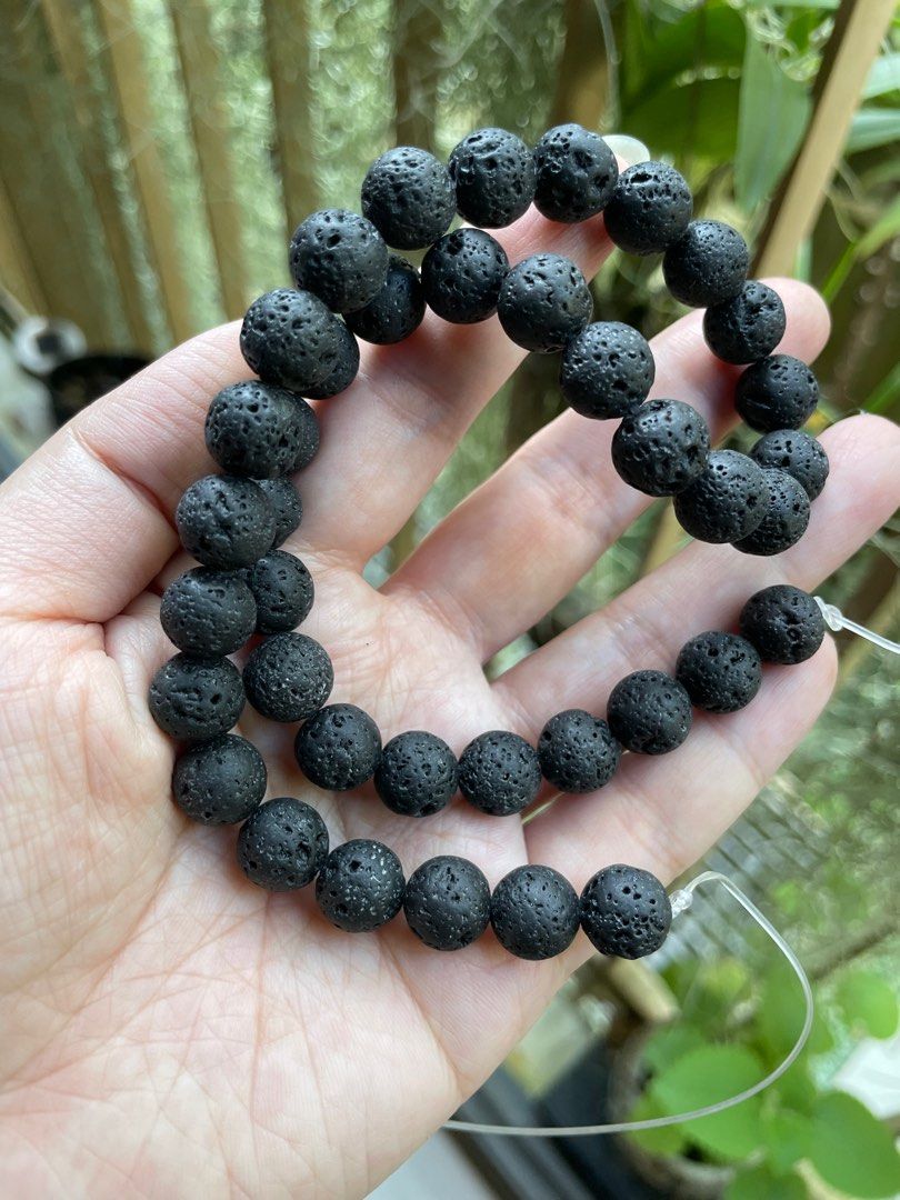 Black agate beads sale