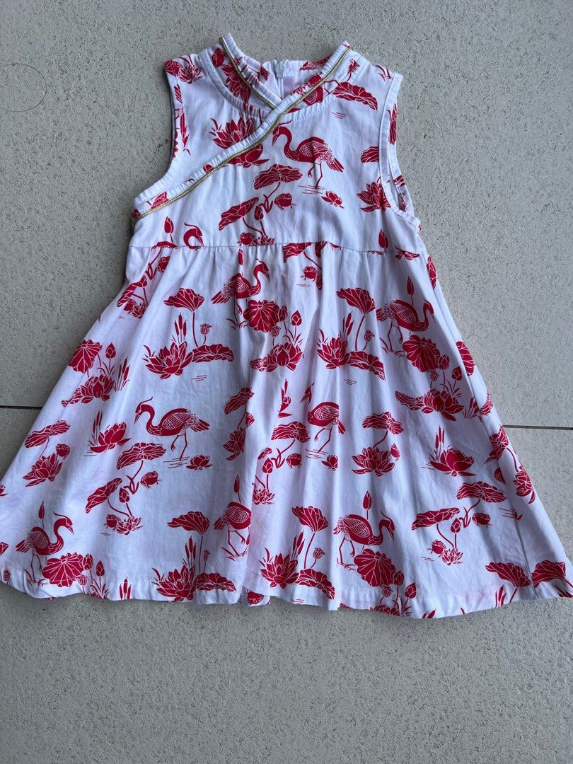Two Elly store toddler cheongsam dresses CNY