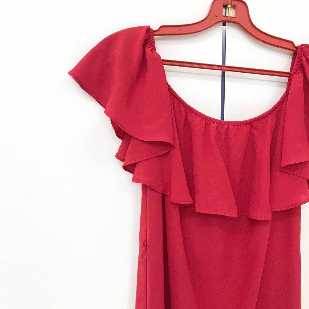 F21 best sale red dress