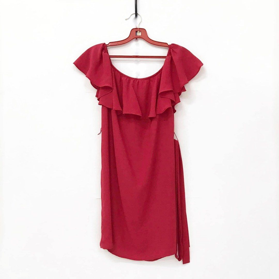 F21 best sale red dress