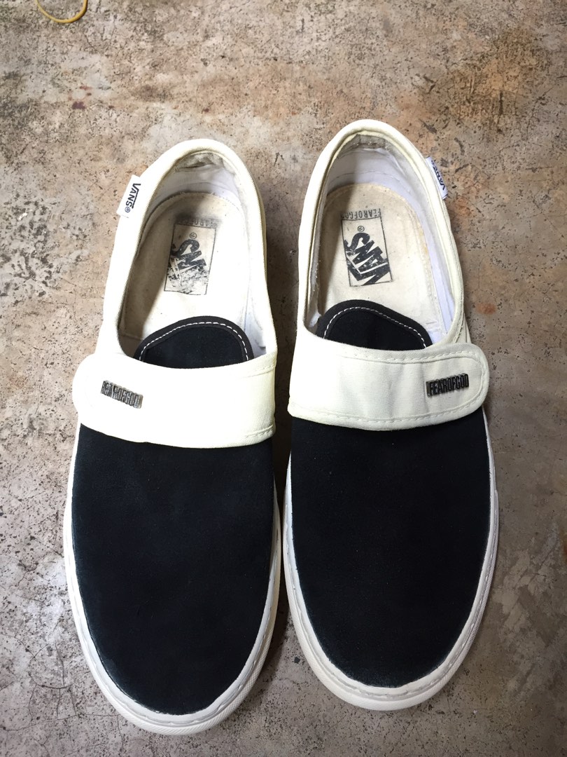 Fear of god discount vans black and white