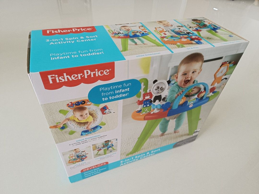 Fisher price spin on sale and sort activity centre