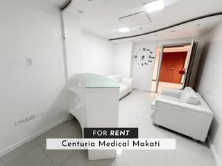 For Rent/ Lease: Centuria Medical Adjacent Office Clinic Commercial Spaces 84sqm in Century City Makati CBD  -- Nearby Poblacion, Rockwell, Salcedo Village and Legazpi Village