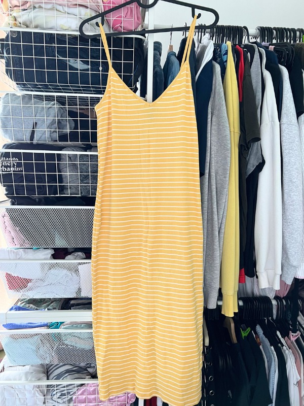 Forever 21 yellow striped deals dress