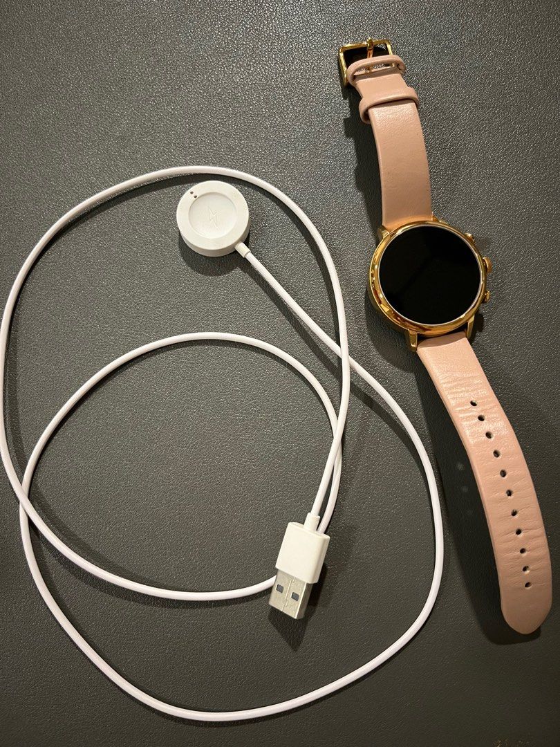 Fossil Gen 4 Smart Watch DW7F1 Pink Leather Strap