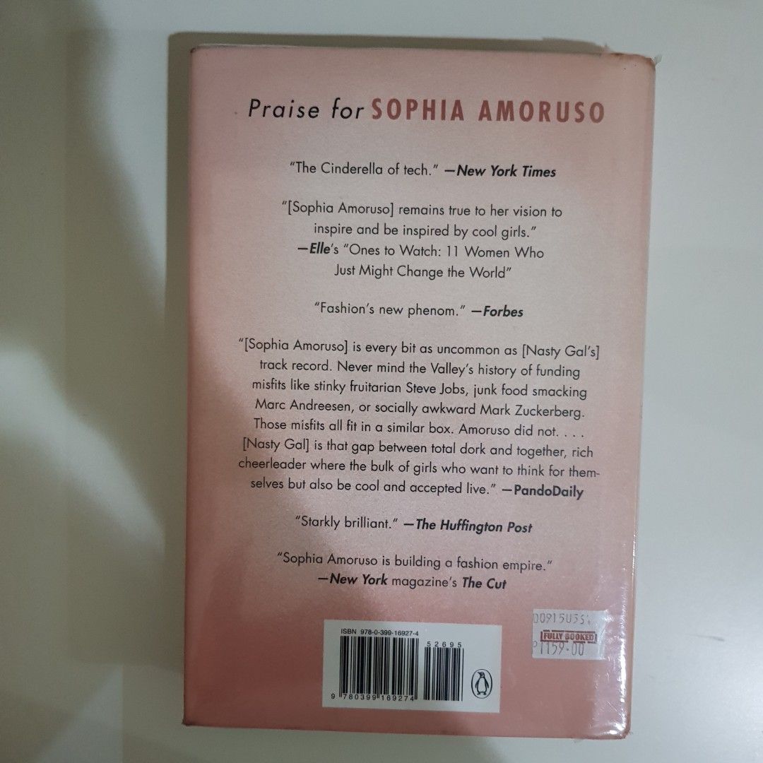 Girl boss Book (Category: Storybooks) located in Makati City. Submitted by shopsaleph (Listing ID 1281871269, Image 2). Description: Girl Boss Book by Sophia Amoruso. Hardbound with plastic cover.