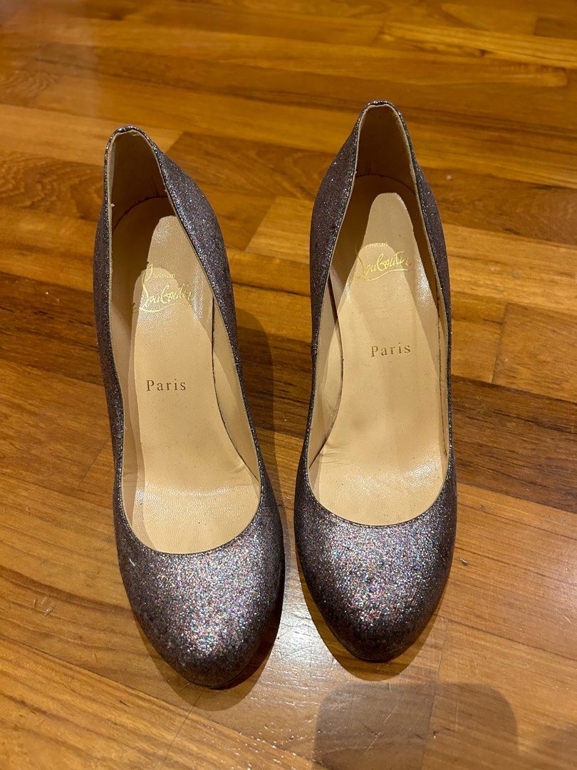 Christian deals louboutin glitter