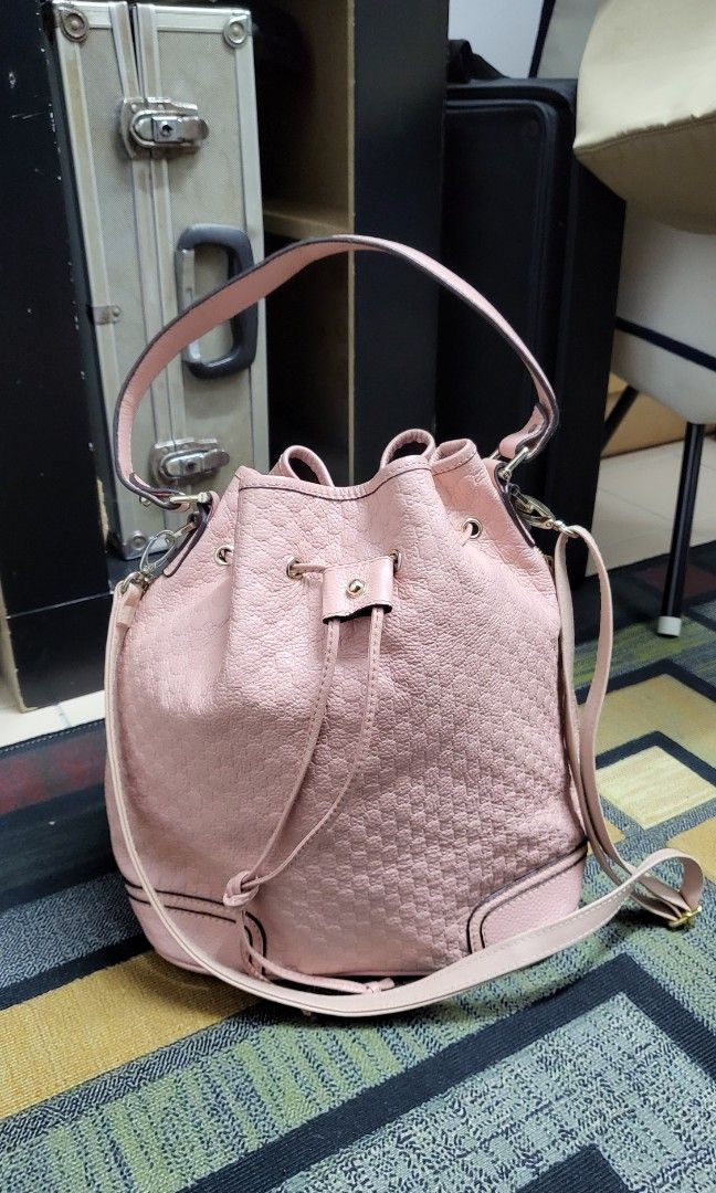 Gucci bucket bag pink deals