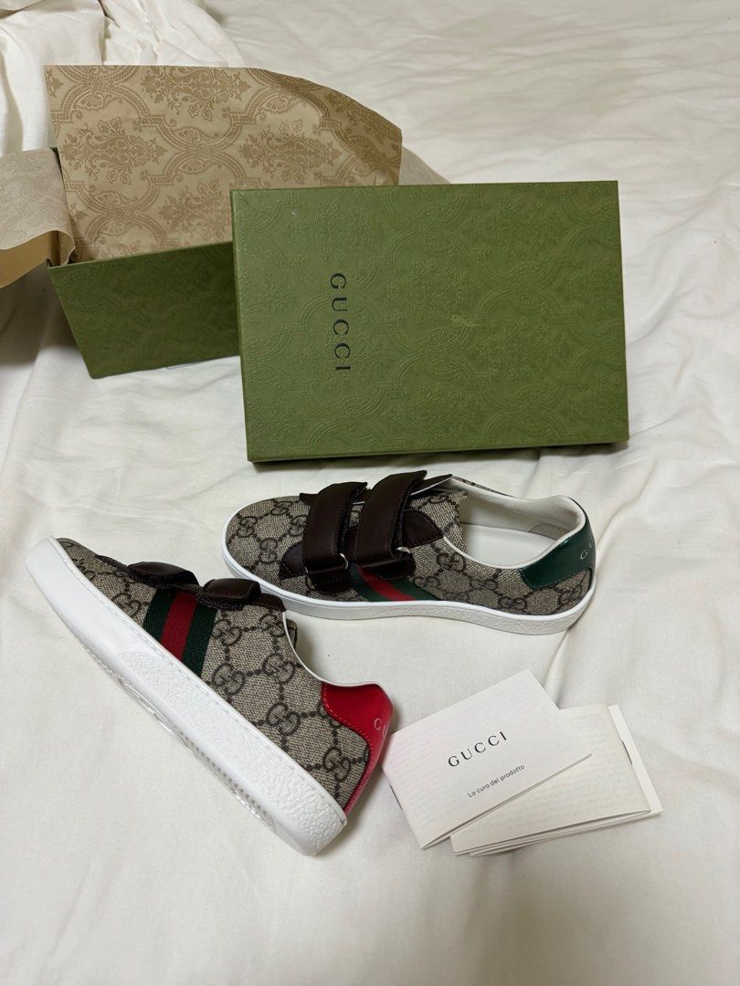 Gucci Sneaker (Brandnew) (Category: Sneakers) located in Pasig City. Submitted by declutterpsg (Listing ID 1281996796, Image 3). Description: Size 31 (for kids) Bought in Italy. Rfs: wrong size .