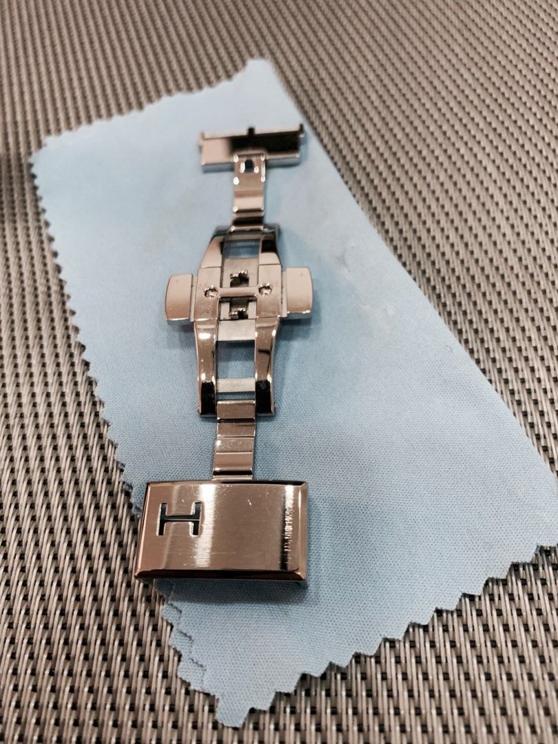 HAMILTON 22MM STAINLESS STEEL BUTTERFLY DEPLOYMENT CLASP Men s