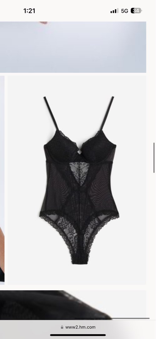 H&M Push-up Thong Bodysuit