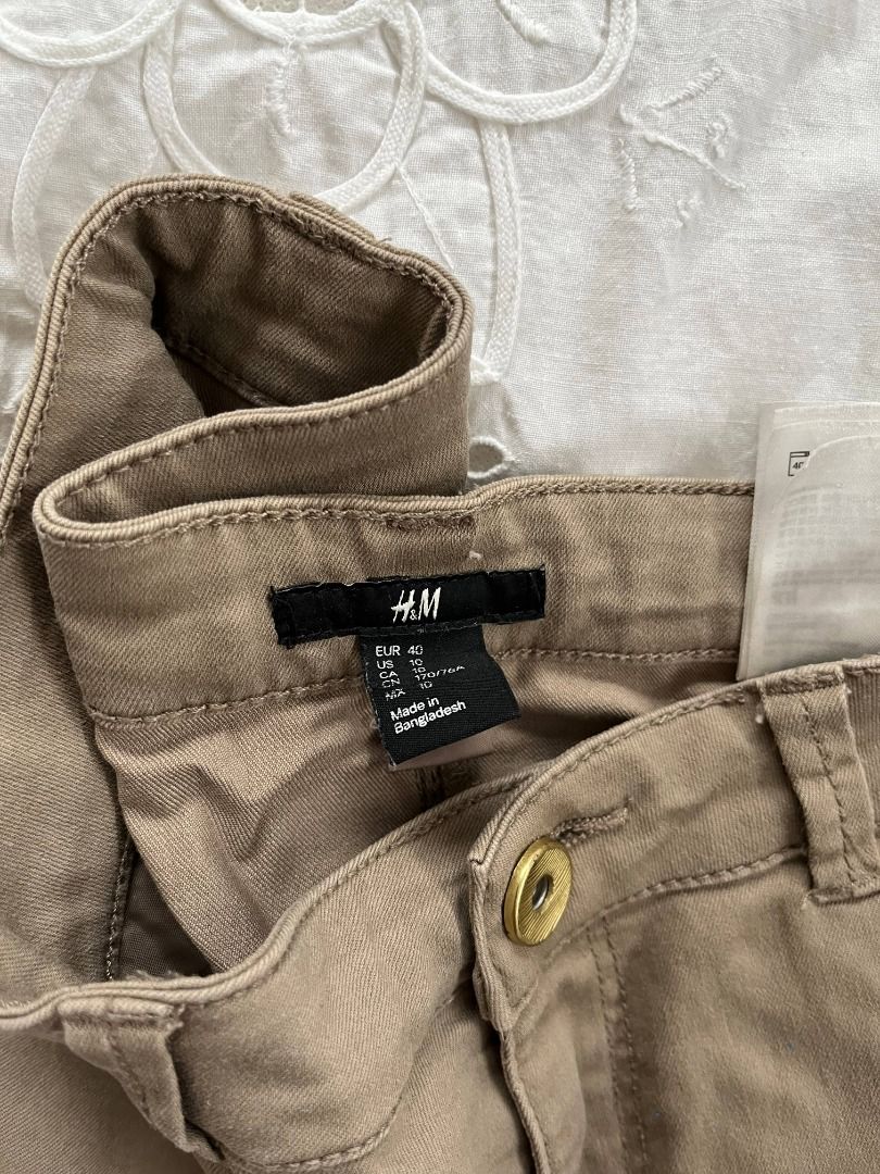 H&m khaki trousers store