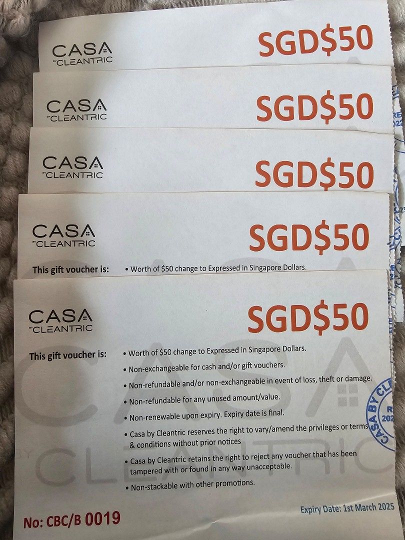 $250 House cleaning vouchers home, Tickets & Vouchers, Vouchers on