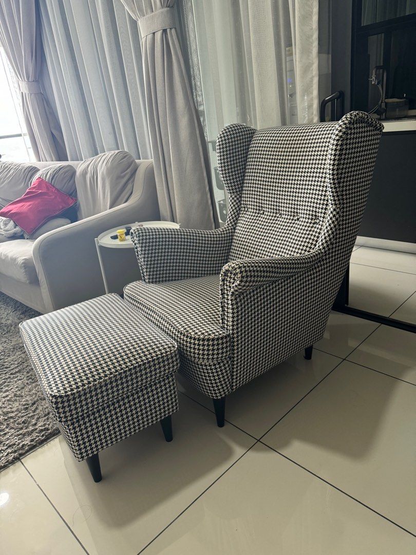 IKEA Strandmon Wing Chair Vibberbo Black