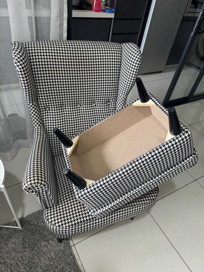 IKEA Strandmon Wing Chair Vibberbo Black