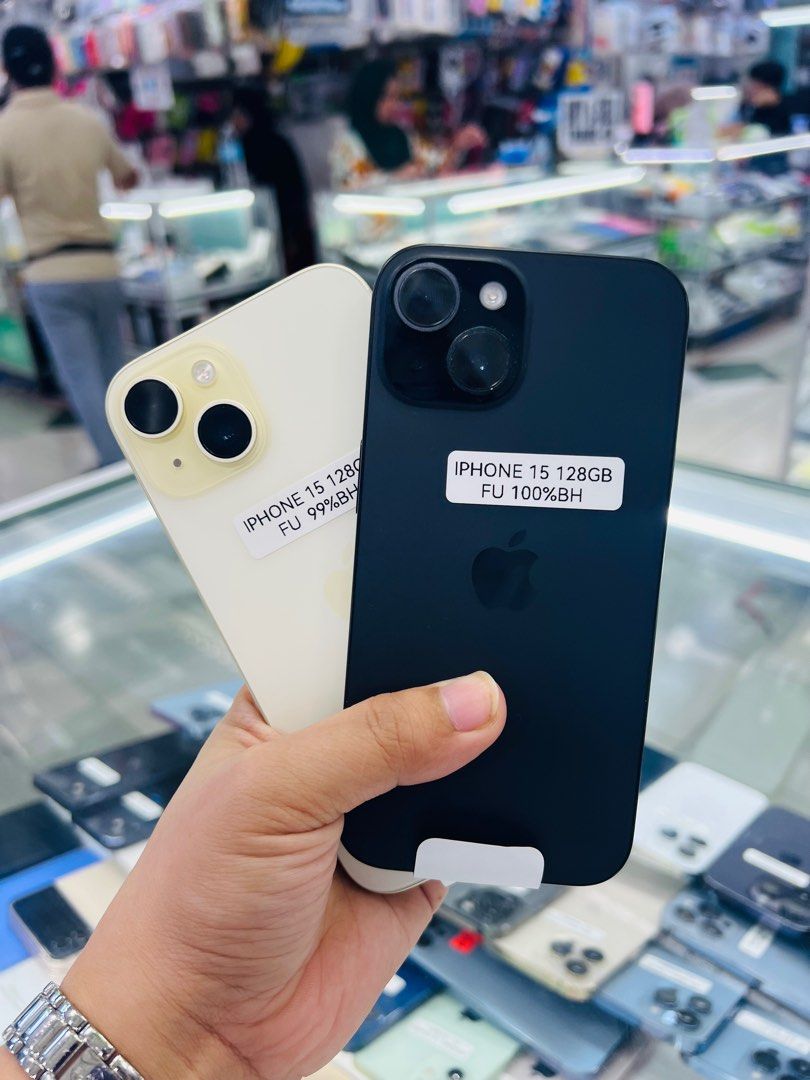 Iphone 15 128gb 100% batt FU (Category: iPhone 15 Series) located in San Juan City. Submitted by javedsgadgetshop (Listing ID 1281819392, Image 1). Description: OPEN FOR INSTALLMENT VIA CREDIT CARD/GGIVES & SWAP/TRADE-IN! WE BUY AND SELL ( ANYKINDS OF UNIT BINIBILI PO NAMIN)! PTPA : Padelete po if bawal Read ❗️Onhand ‼️ Iphone 15 •128gb •NTC Variant •Good batt health •Factory Unlock •95% Smoothness •No hidden issue | No Repaired •100% Authentic |