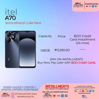 [NOT AVAILABLE] — itel A70 (128GB)
