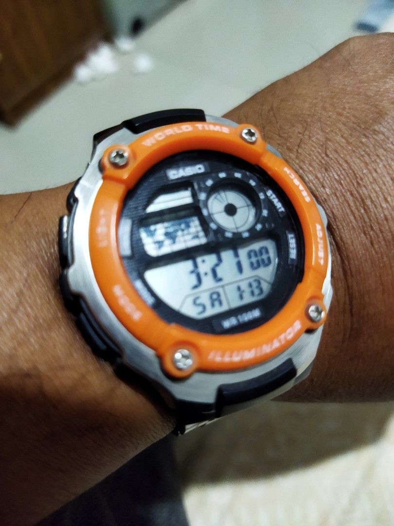 Tali jam sales casio illuminator