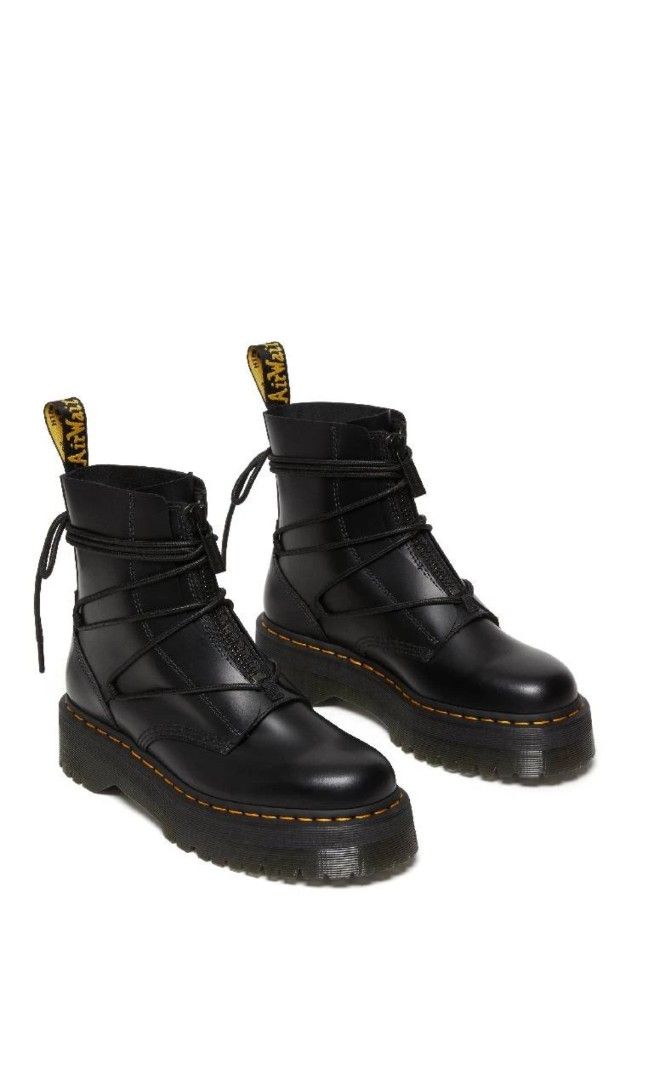 JARRICK II LACED LEATHER PLATFORM BOOTS Women s Fashion Footwear