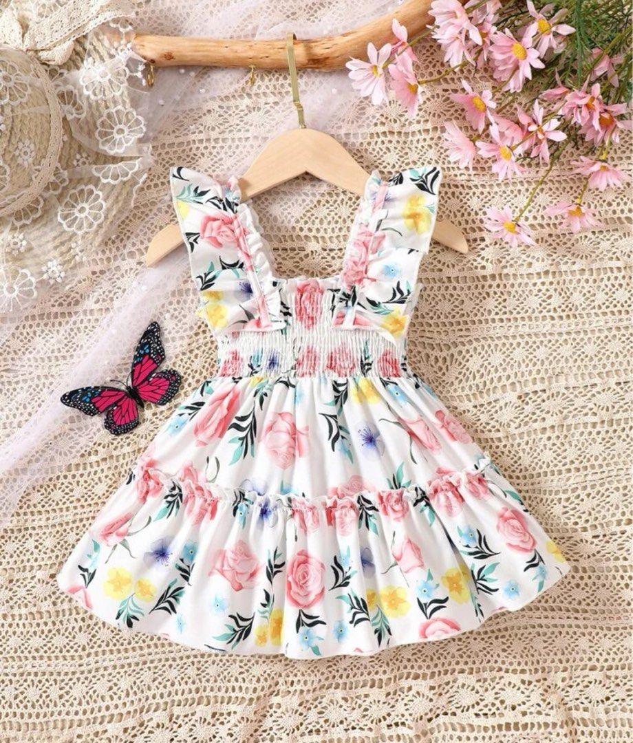 Next pink baby dress top