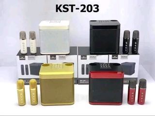 Kst-203 Mini Bluetooth Speaker with 2 Free Mic