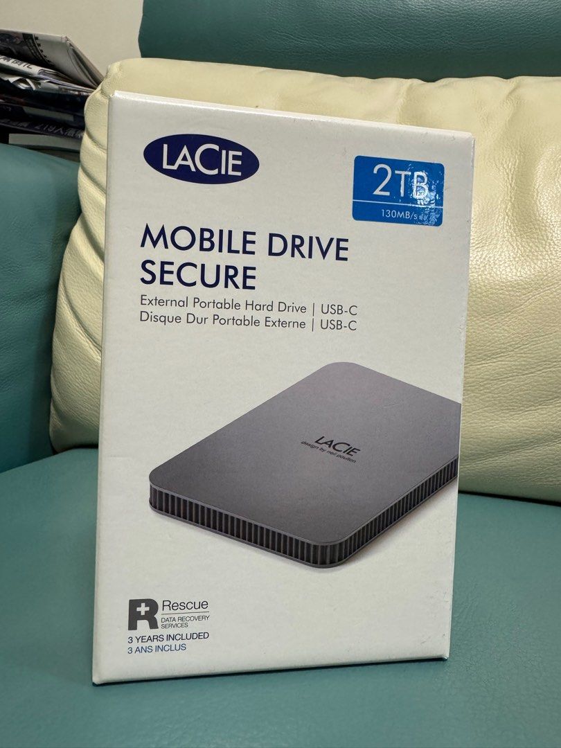 LaCie Mobile Drive Secure USB-C 2TB - Disque dur externe - Achat