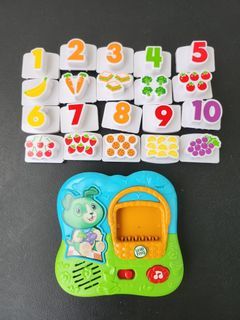Leapfrog numbers fridge toy
