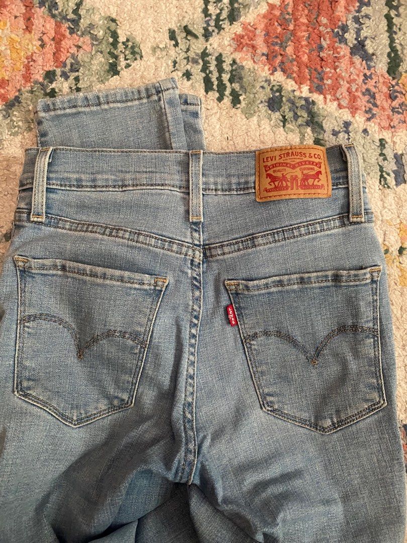 Levi s High Rise Straight Jeans Size 24 Women s Fashion