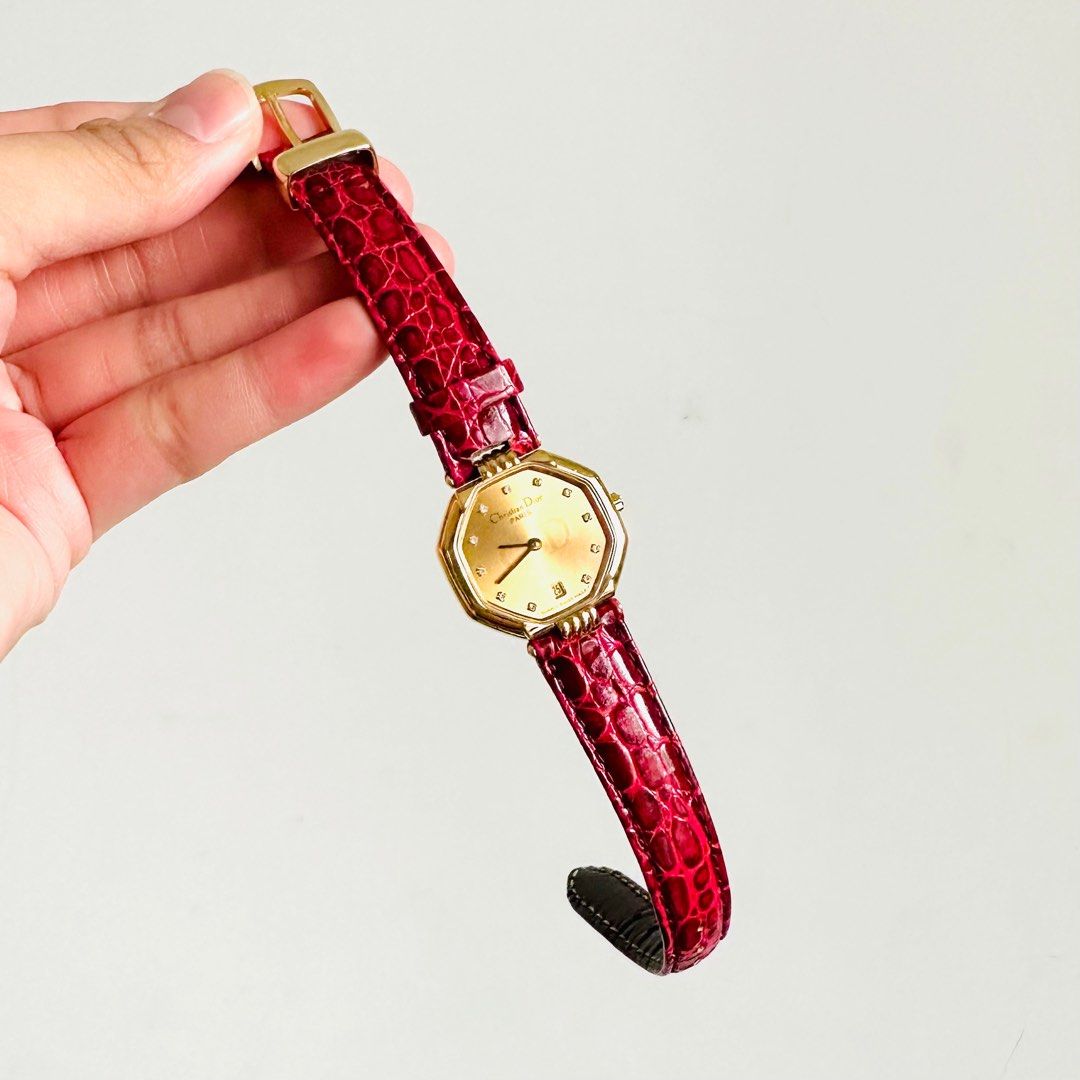 christian dior octagon watch
