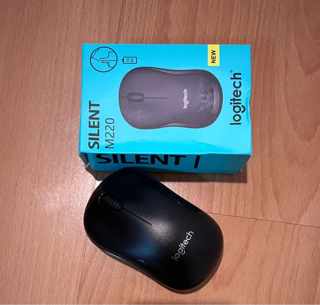 Logitech M220 Silent Wireless Mouse, Computers & Tech, Parts & Accessories,  Mouse & Mousepads on Carousell