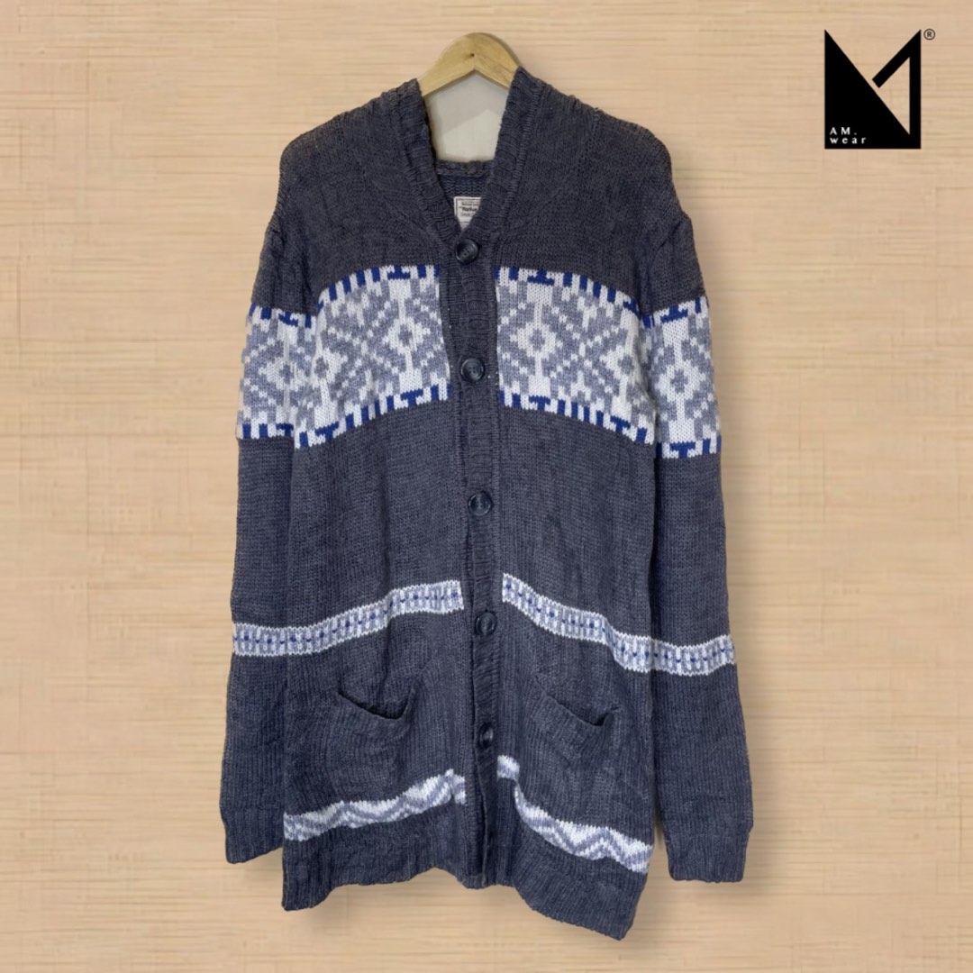 long cardigan vintage pria by Natural Faith Fesyen Pria Pakaian