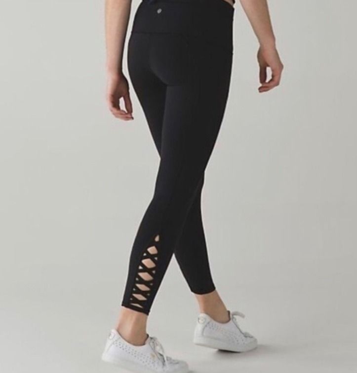 Criss cross ankle leggings top