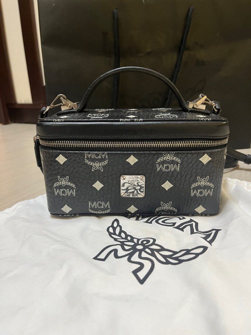 Mcm Black Rockstar Vanity Case Original