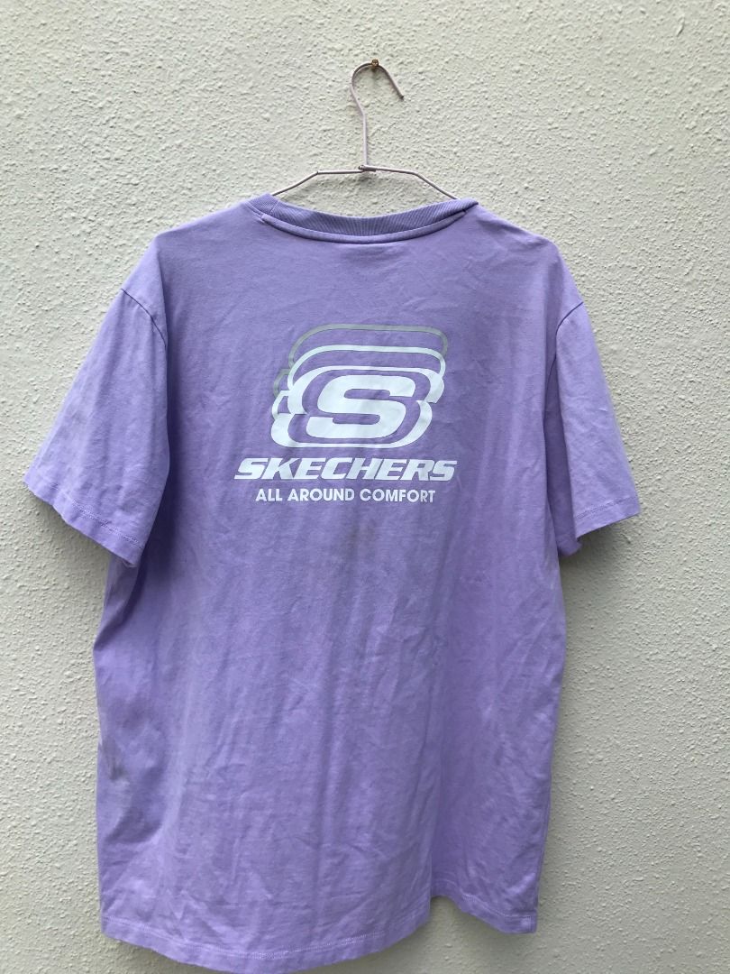 Skechers t shirt mens purple store