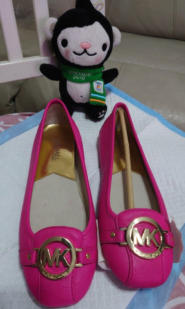 MK Michael kors Barbie pink flat shoes 1300 no bargains Carousell
