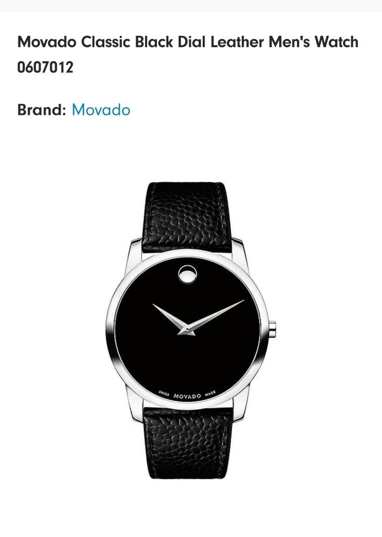 Cheapest movado hotsell mens watch