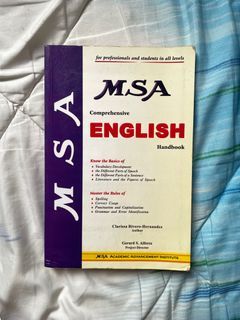 MSA English CAT Book