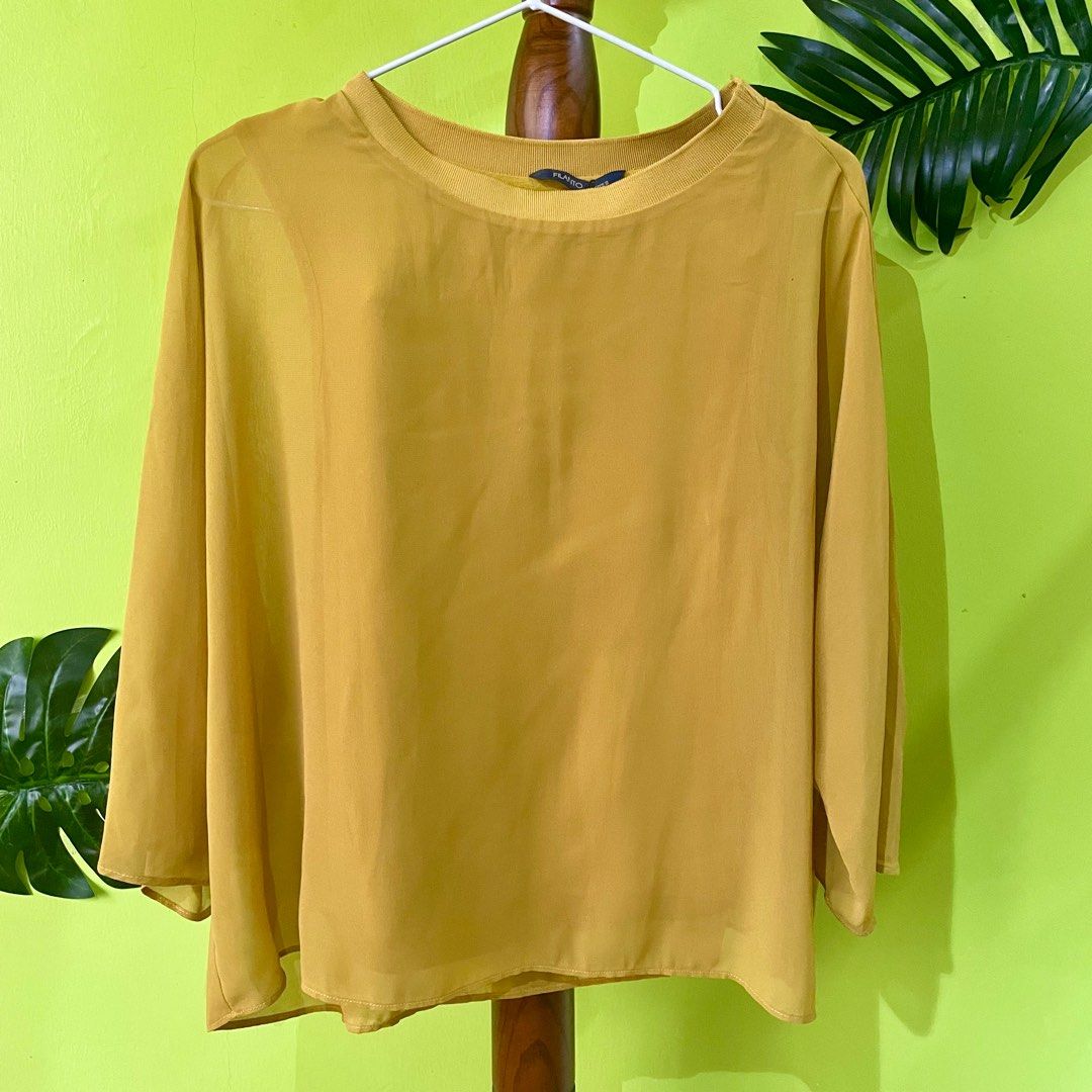 Mustard batwing top outlet