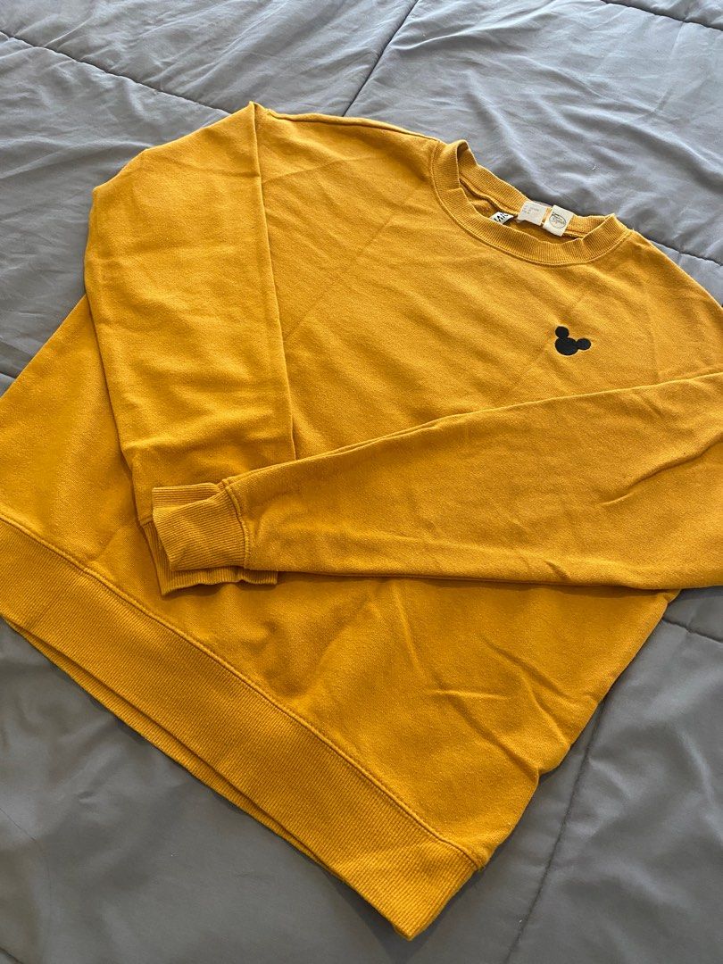 Mustard mickey mouse jumper shop