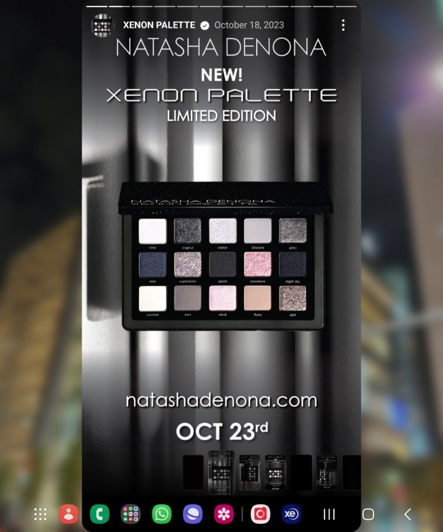 Natasha denona xenon palette LIMITED EDITION!, Kesehatan & Kecantikan, Rias Wajah di Carousell
