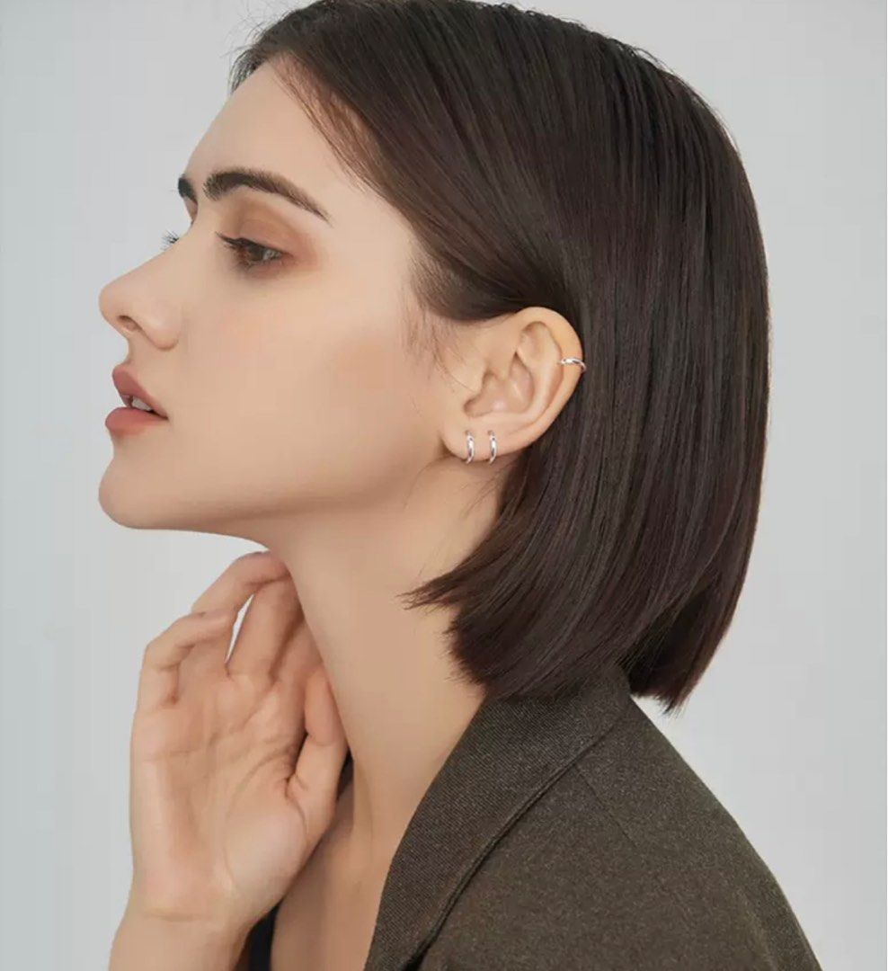 Pure silver earrings cheap for womens