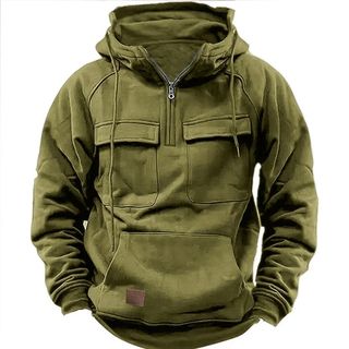 Men zipper fly 2 discount in 1 hooded sweatshirt