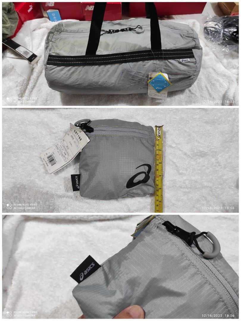 NEW WITH TAG ASICS FOLDABLE GYM BAG (MINI) (Category: Backpacks) located in Lucena. Submitted by lucenasecondhanditems (Listing ID 1281883767, Image 2). Description: 100% AUTHENTIC BRANDNEW ONHAND ORIGINAL SRP : PH1,600 READY TO DISPATCH OR PICK UP LUCENA CITY JRS (NON COD) LBC (200 DOWN PAYMENT FOR SF, BALANCE WILL BE COLLECTED THRU COD/COP) MSG ME FOR FAST TRANSACTION PAYMENT ACCEPTED : GCASH, MAYA, GOTYME, OR CASH.